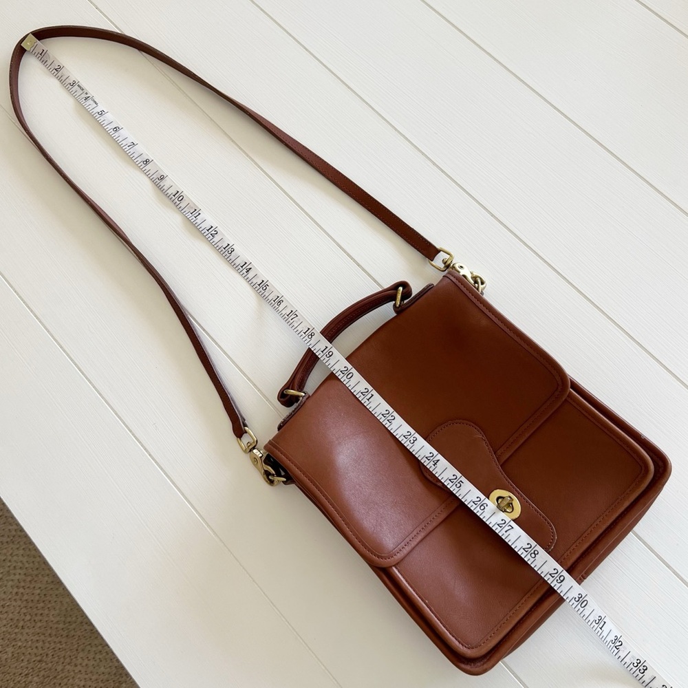 Coach Vintage Leather Crossbody Bag 5130 Tan 90s Y2K - Picture 17 of 17